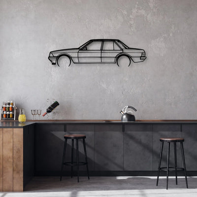 Fairmont 1981 Classic Silhouette Metal Wall Art - Automotive Garage Decor