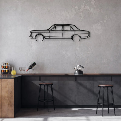 Fairmont xy gs 2 Classic Silhouette Metal Wall Art - Automotive Garage Decor