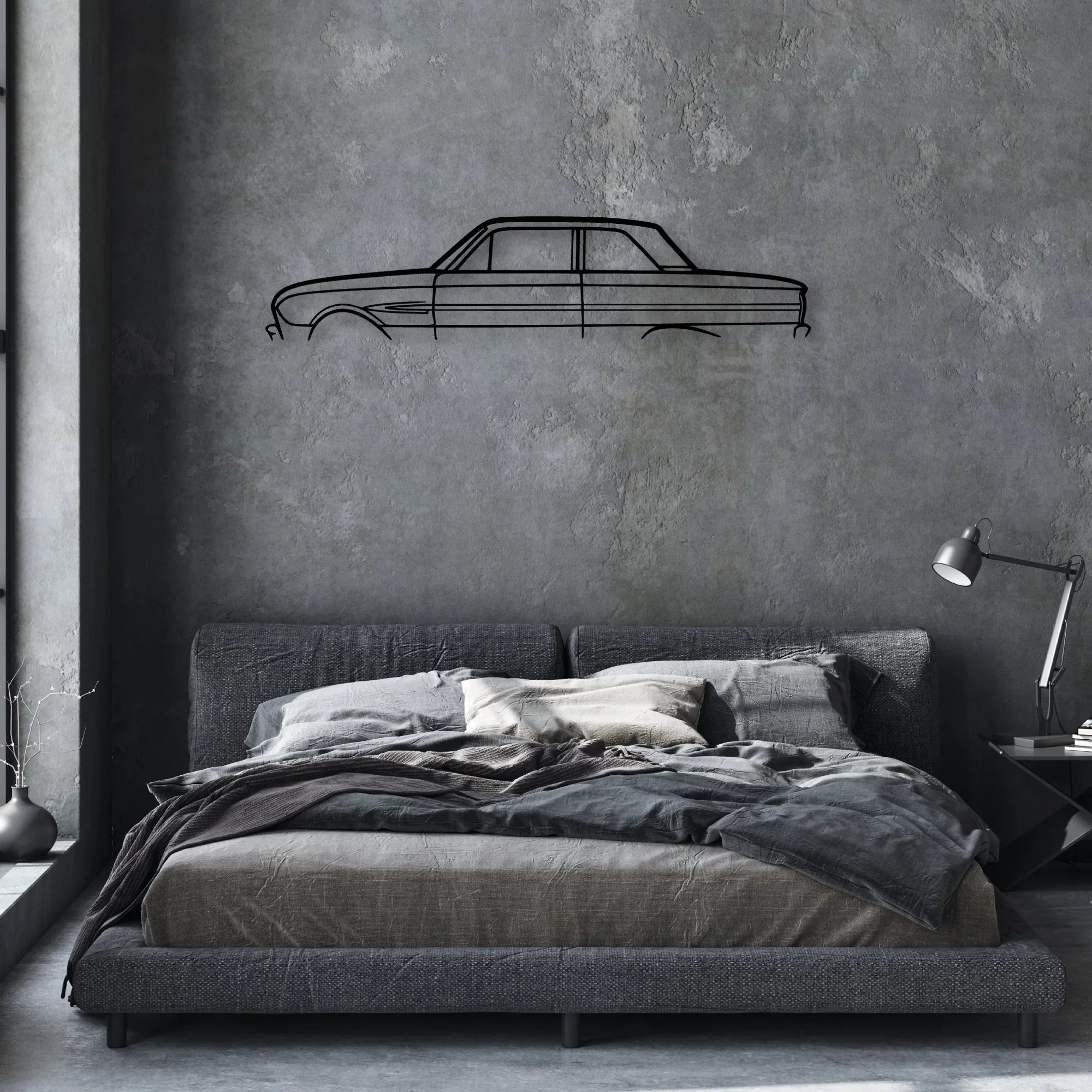 Falcon 1963 Classic Silhouette Metal Wall Art - Automotive Garage Decor