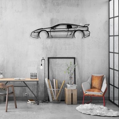 Fiero GT 1987 Classic Silhouette Metal Wall Art - Automotive Garage Decor