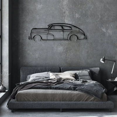 Fleetline 1947 Classic Silhouette Metal Wall Art - Automotive Garage Decor
