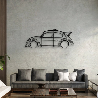 Fun Cup Classic Silhouette Metal Wall Art - Automotive Garage Decor