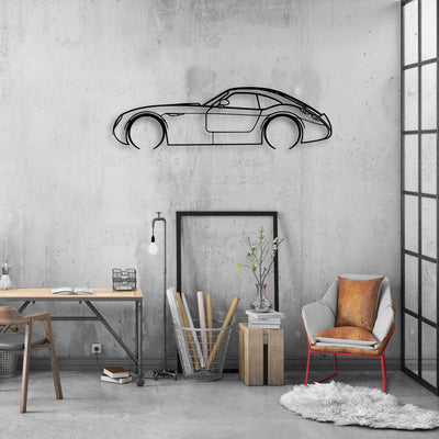 GT MF4 Classic Silhouette Metal Wall Art - Automotive Garage Decor