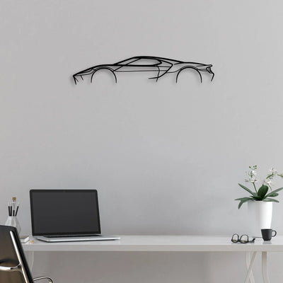 GT Mk2 2 Classic Silhouette Metal Wall Art - Automotive Garage Decor