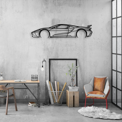 GT Mk2 3 Classic Silhouette Metal Wall Art - Automotive Garage Decor