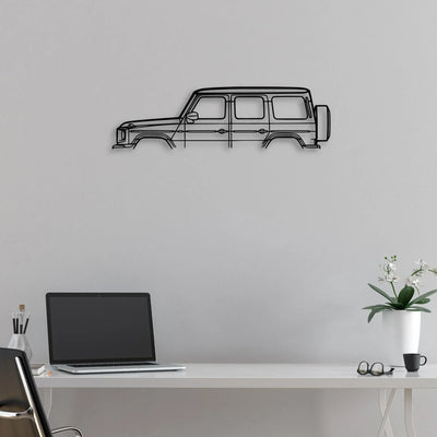 G Class Classic Silhouette Metal Wall Art - Automotive Garage Decor