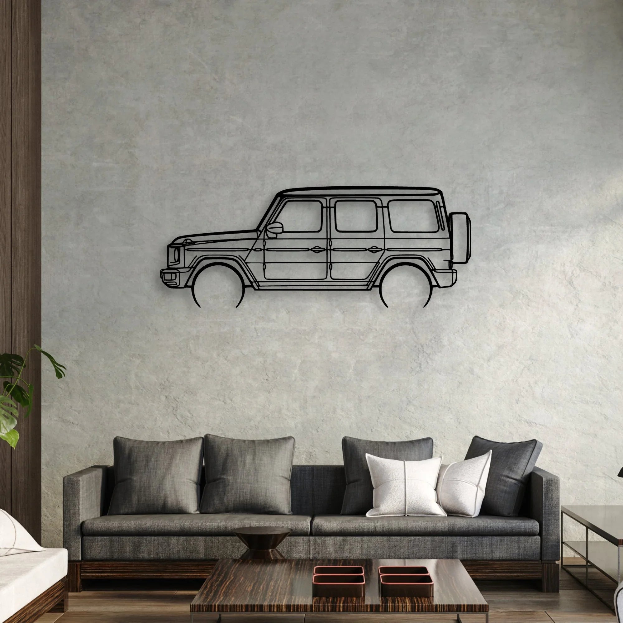G class 2020 Classic Silhouette Metal Wall Art - Automotive Garage Decor