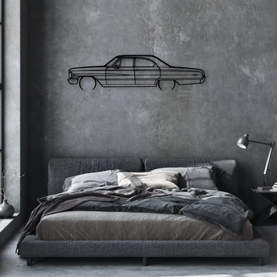 Galaxie 500XL Classic Silhouette Metal Wall Art - Automotive Garage Decor