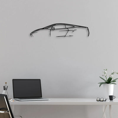 Gallardo Classic Silhouette Metal Wall Art - Automotive Garage Decor