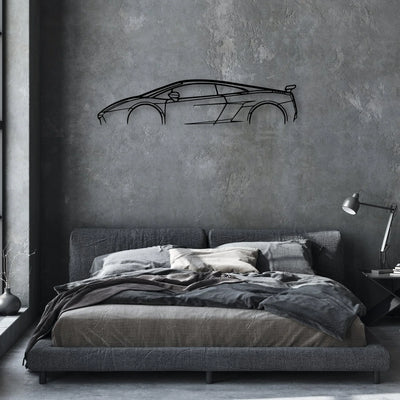 Gallardo Superleggera 2007 Classic Silhouette Metal Wall Art - Automotive Garage Decor