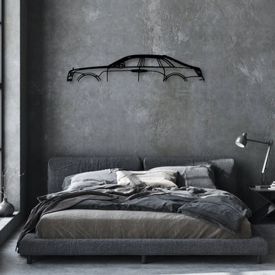 Ghost Black 2022 Classic Silhouette Metal Wall Art - Automotive Garage Decor