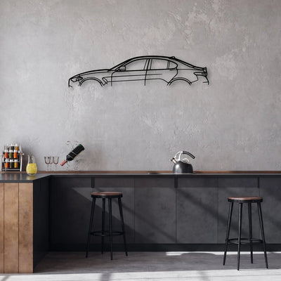 Giulia 2019 Classic Silhouette Metal Wall Art - Automotive Garage Decor
