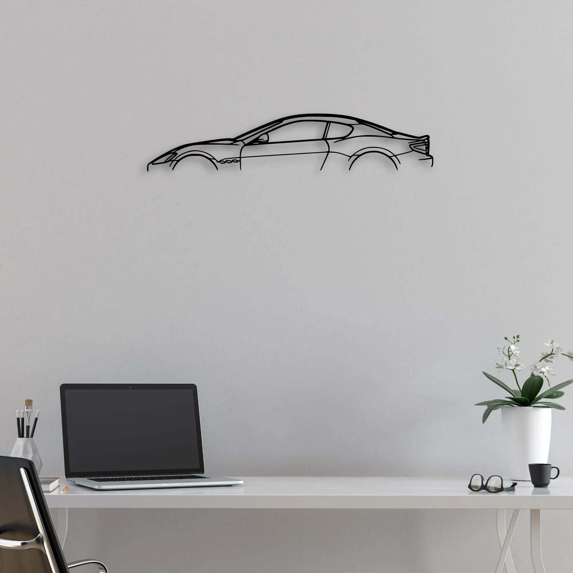 Gran Turismo S 2010 Classic Silhouette Metal Wall Art - Automotive Garage Decor