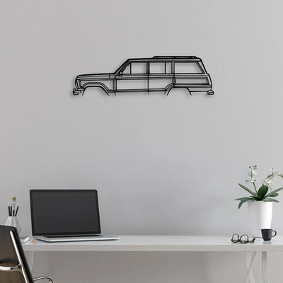 Grand Wagoneer Classic Silhouette Metal Wall Art - Automotive Garage Decor