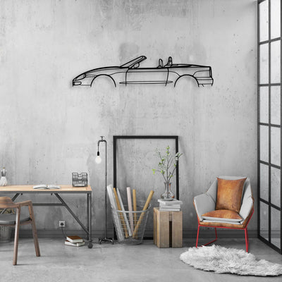 Gransport Spyder Classic Silhouette Metal Wall Art - Automotive Garage Decor
