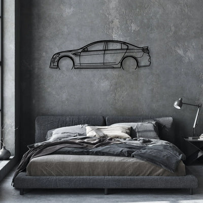 HSV GTSR 2017 Classic Silhouette Metal Wall Art - Automotive Garage Decor