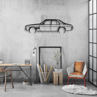HSV HQ Monaro 1974 Classic Silhouette Metal Wall Art - Automotive Garage Decor