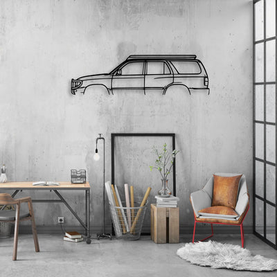 Hilux Surf 1996 Classic Silhouette Metal Wall Art - Automotive Garage Decor