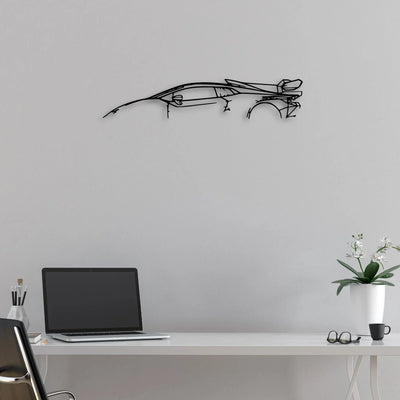 Huracan Super Trofeo Classic Silhouette Metal Wall Art - Automotive Garage Decor