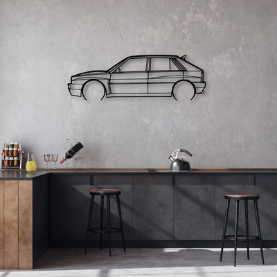 Integrale 2 Classic Silhouette Metal Wall Art - Automotive Garage Decor