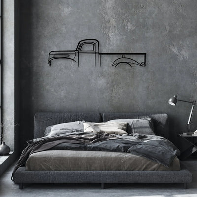 Jalibar 1974 Classic Silhouette Metal Wall Art - Automotive Garage Decor