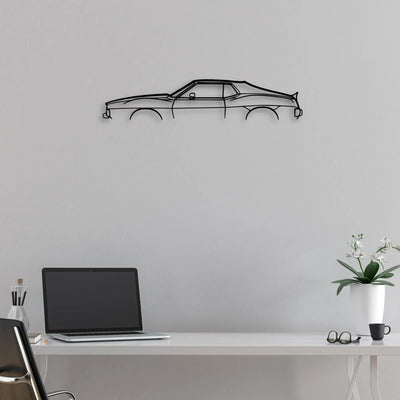 Javlin AMX 1974 Classic Silhouette Metal Wall Art - Automotive Garage Decor