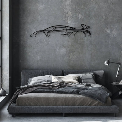 Jesko Classic Silhouette Metal Wall Art - Automotive Garage Decor