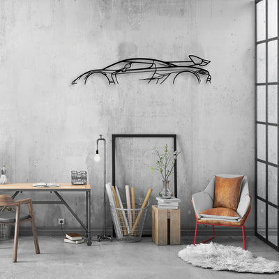 Jesko Classic Silhouette Metal Wall Art - Automotive Garage Decor