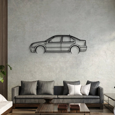 Jetta GLI 2004 Classic Silhouette Metal Wall Art - Automotive Garage Decor