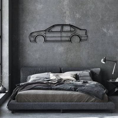 Jetta GLI 2004 Classic Silhouette Metal Wall Art - Automotive Garage Decor