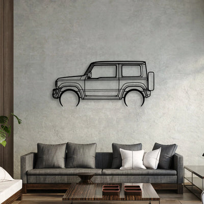 Jimny 2020 Classic Silhouette Metal Wall Art - Automotive Garage Decor