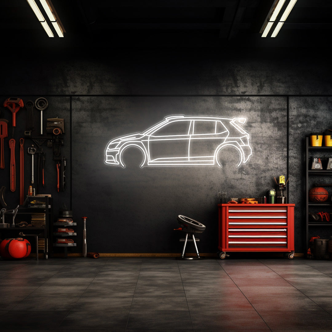 Fabia R5 Neon Silhouette