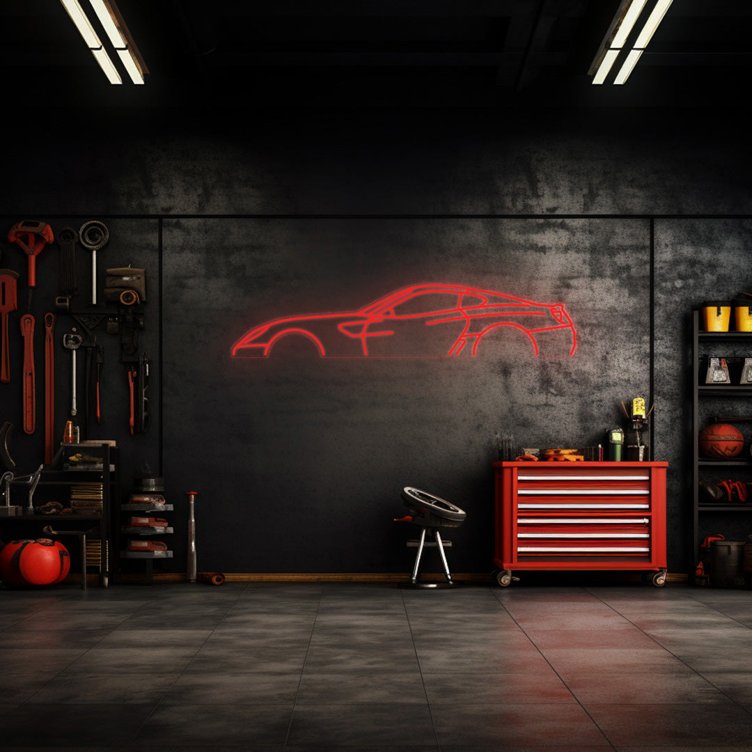 599 GTB Neon Silhouette