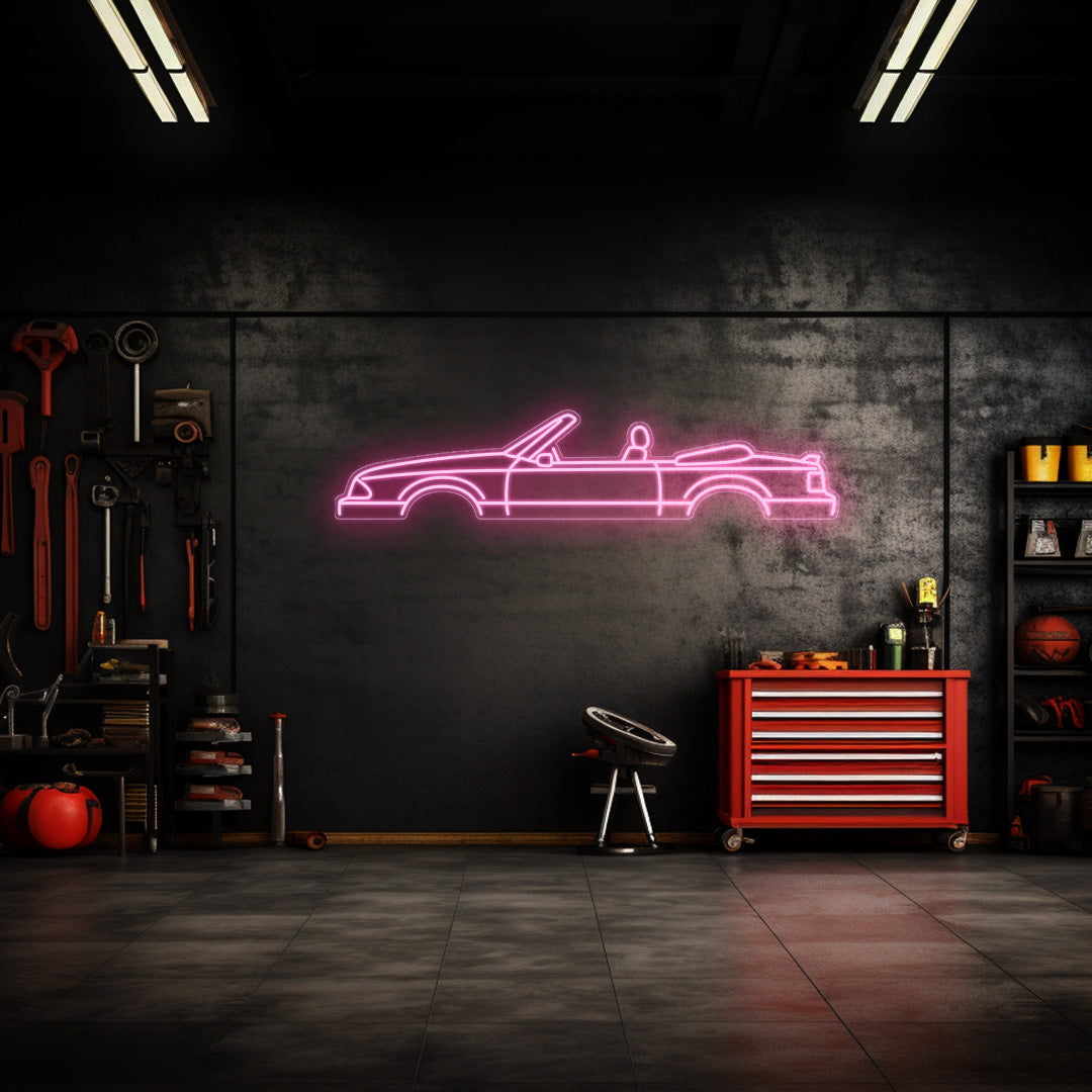 Mustang 1988 Cabrio Neon Silhouette