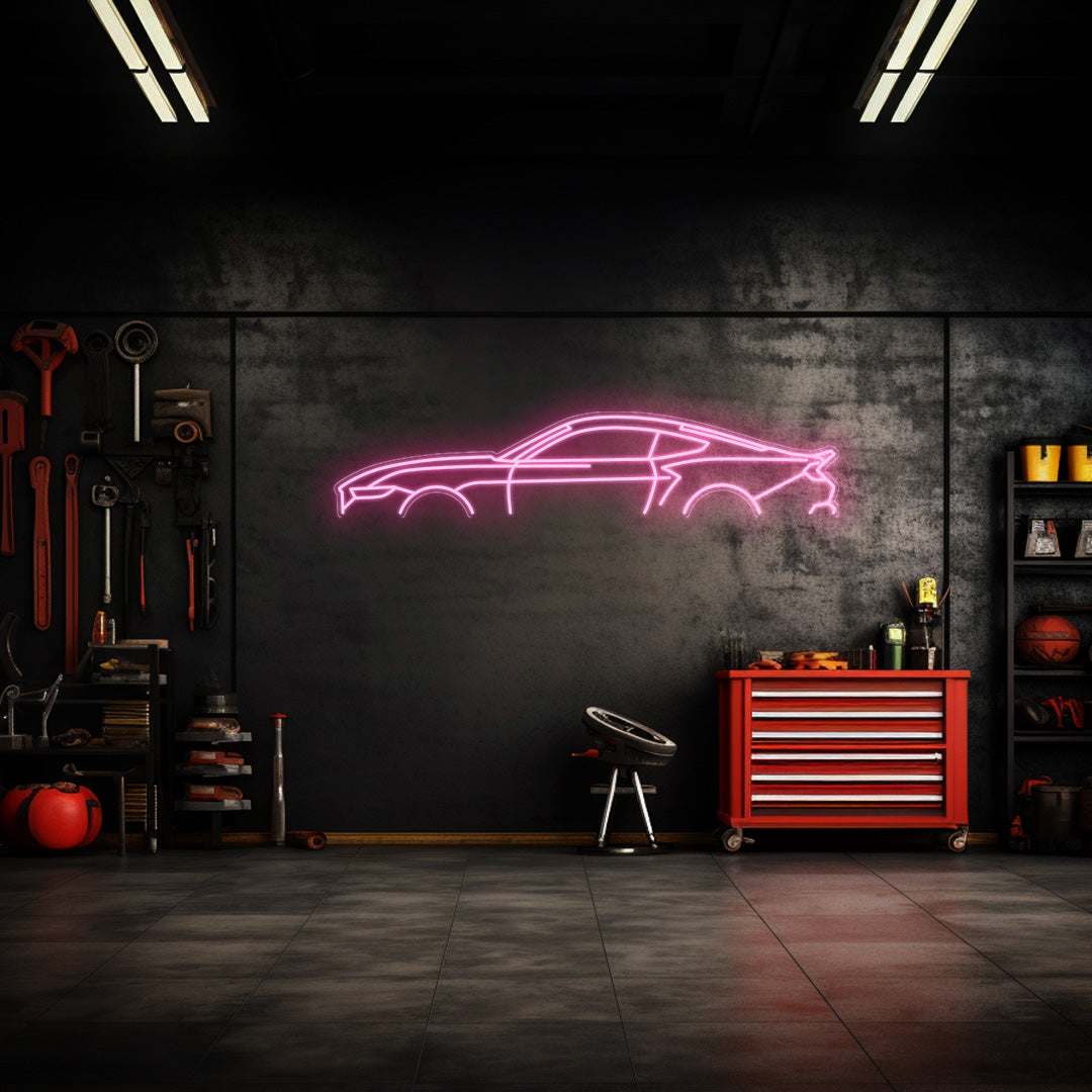 Mustang GT 2024 Neon Silhouette