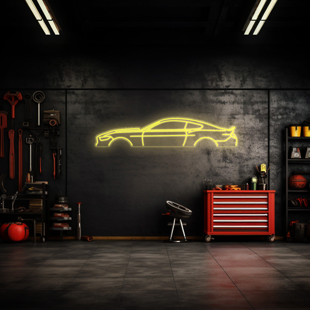 Mustang 2017 Neon Silhouette