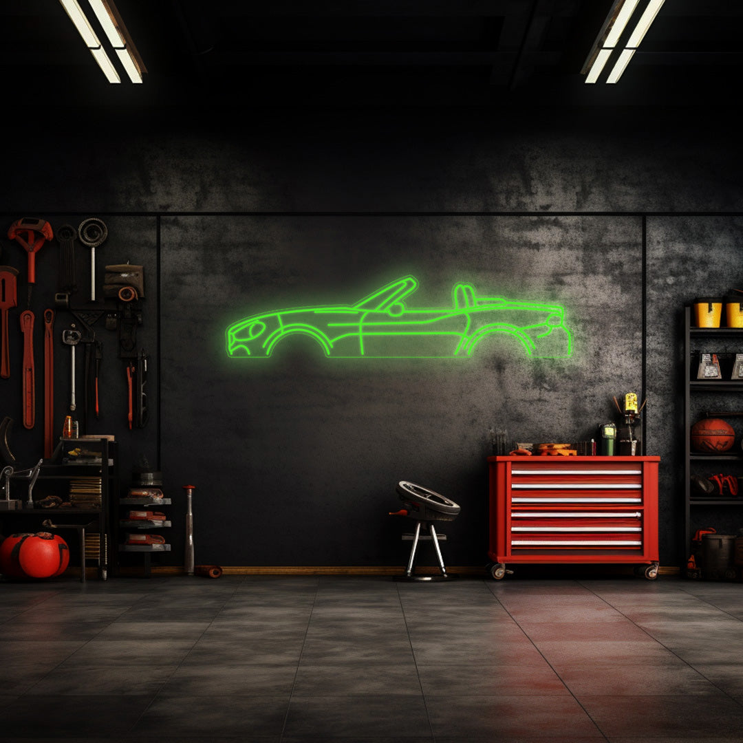 Spider Abarth Neon Silhouette
