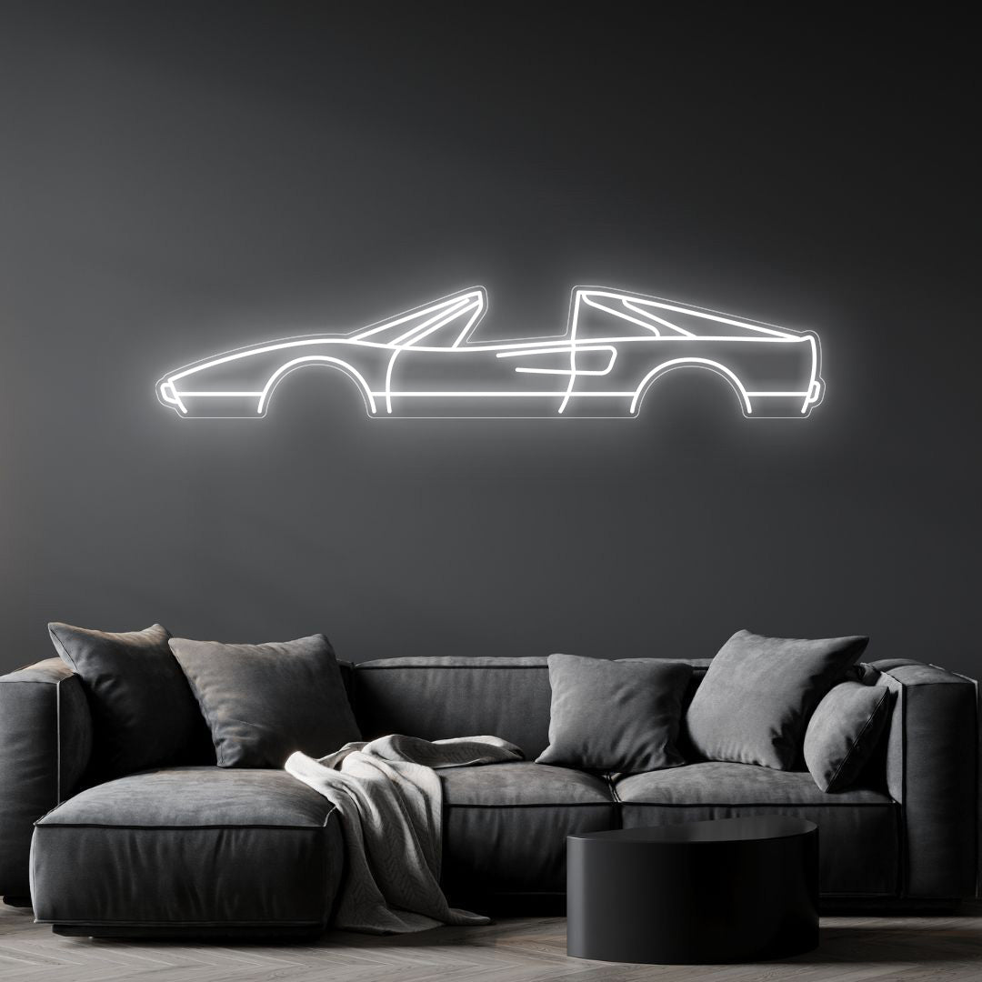 308 GTS Neon Silhouette