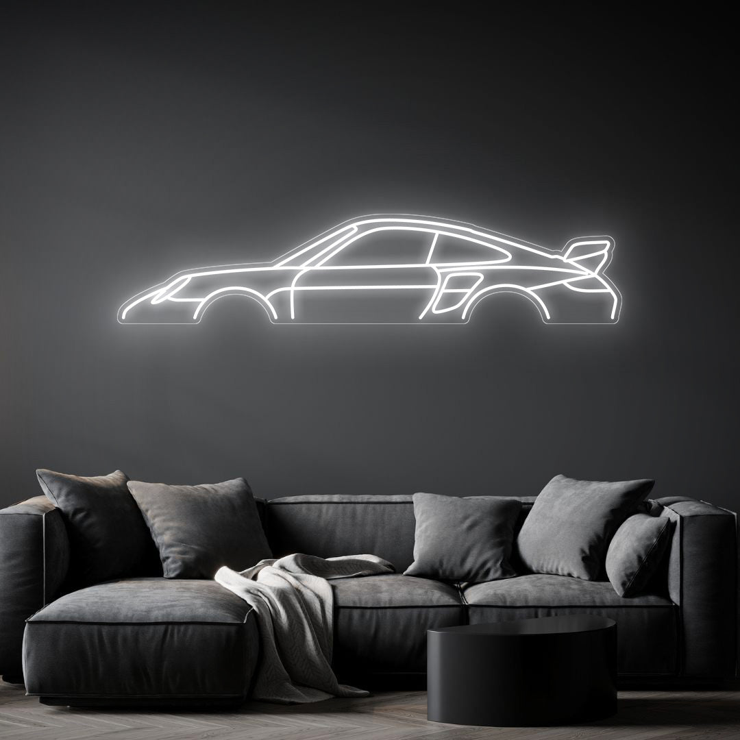 911 997 GT2 Neon Silhouette