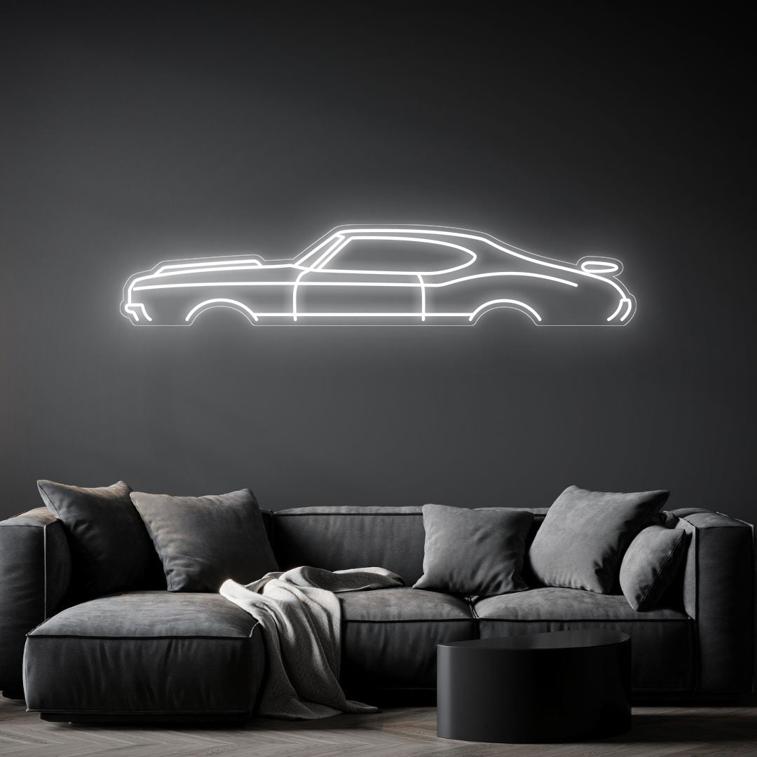 442 1970 Neon Silhouette