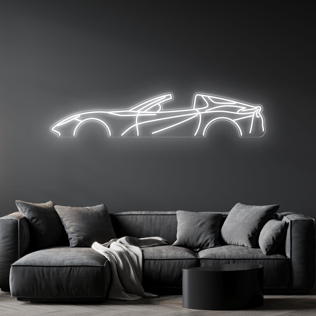 812 GTS Neon Silhouette