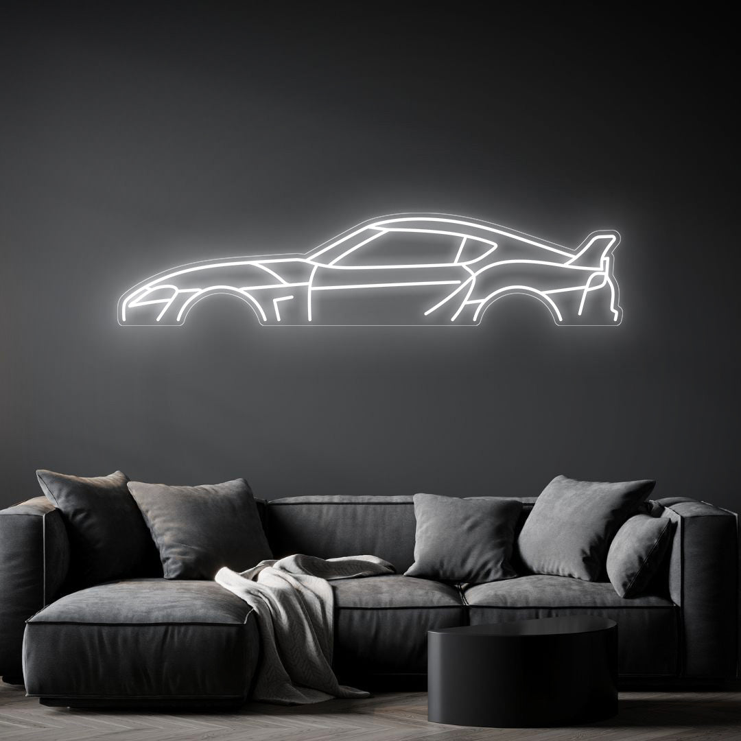Supra MK5 Neon Silhouette