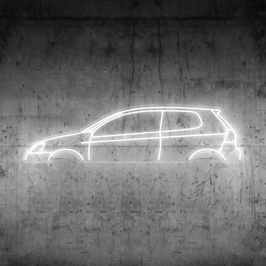 Golf R32 2008 Neon Silhouette