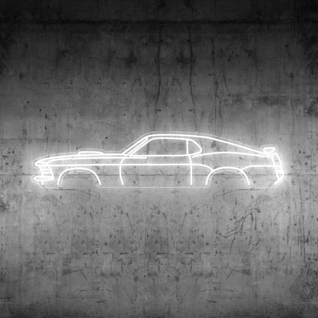 Mustang 1970 Neon Silhouette