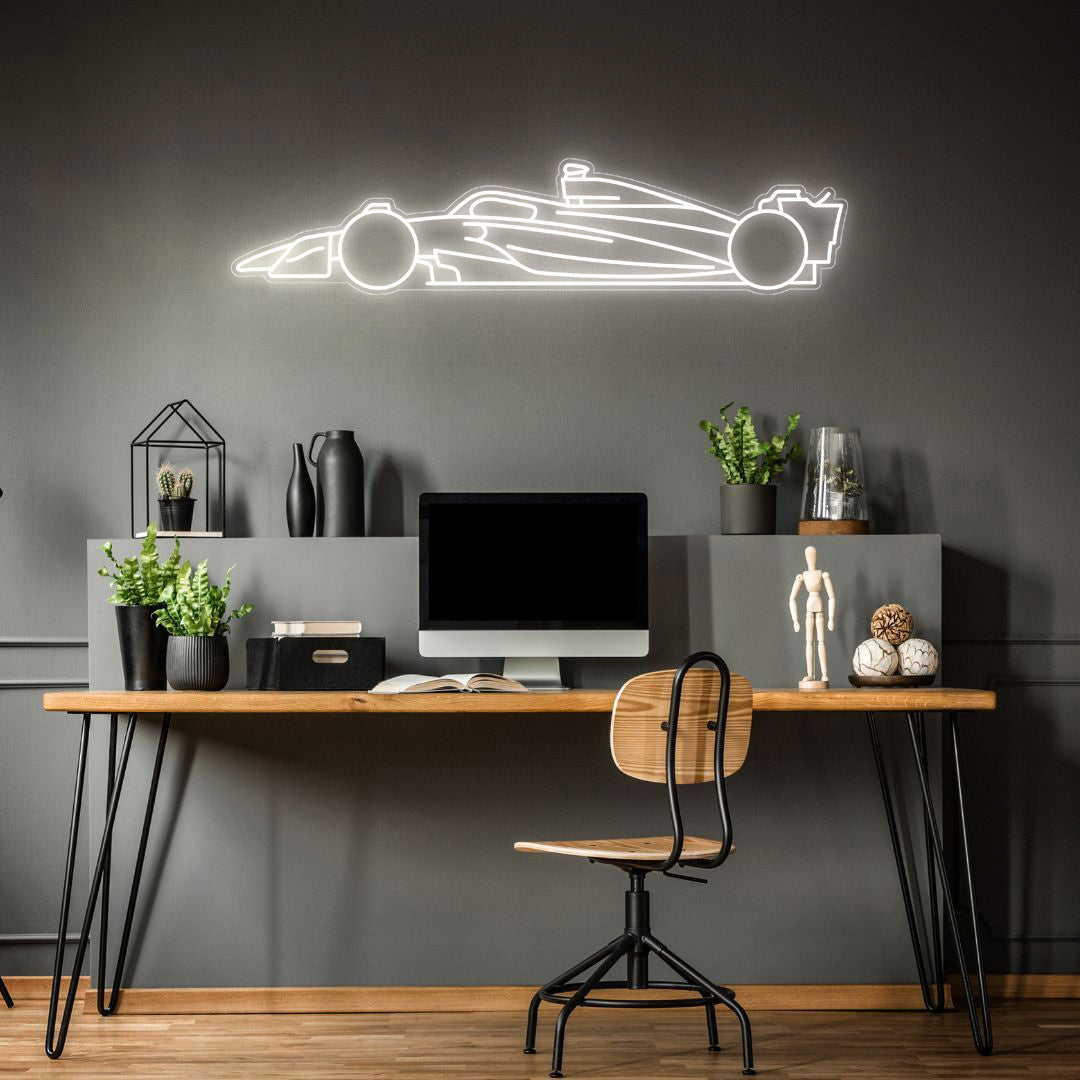 Formula F1 2025 Neon Silhouette