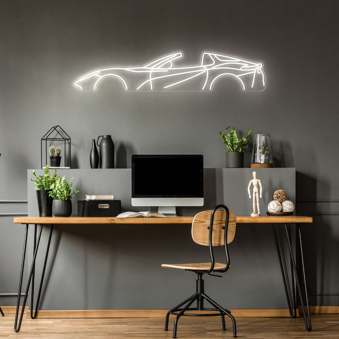 812 GTS Neon Silhouette
