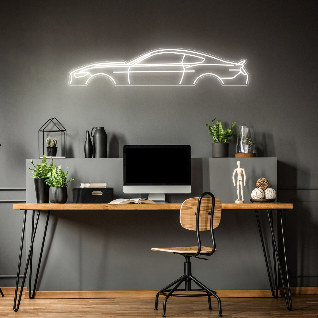 Mustang 2017 Neon Silhouette