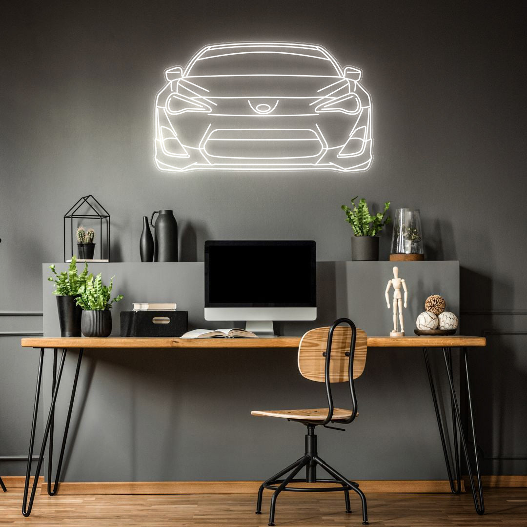 BRZ Front Neon Silhouette