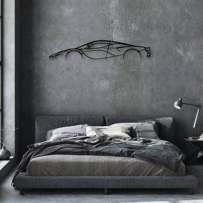 La 3 Classic Silhouette Metal Wall Art - Automotive Garage Decor