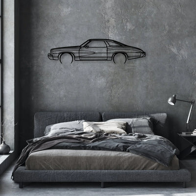 LeMans 1973 Classic Silhouette Metal Wall Art - Automotive Garage Decor